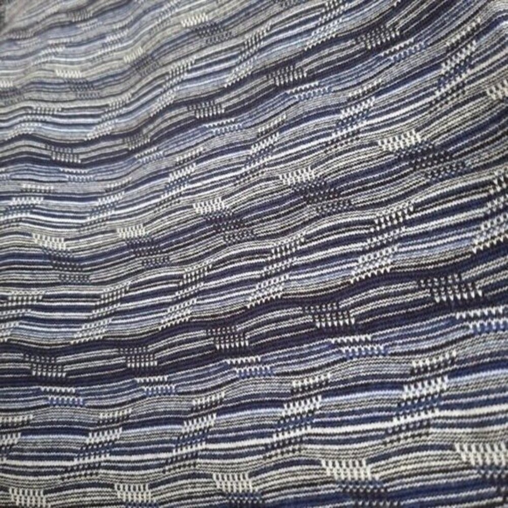 LULULEMON Athletic Crop Leggings Blue & White Sz 8 Flawed - Picture 5 of 11
